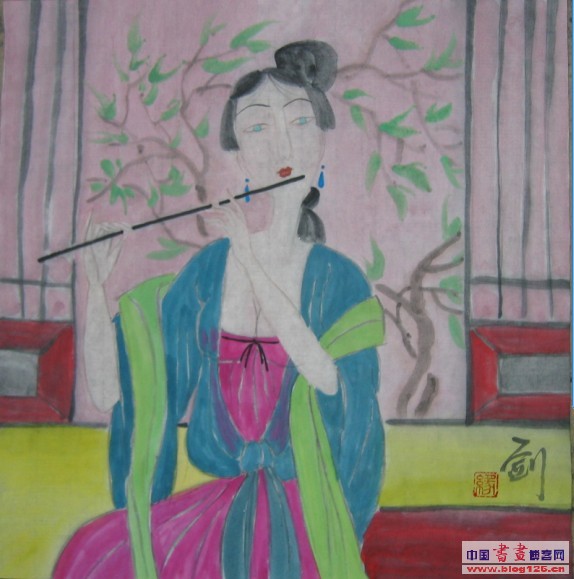 黎一剑的作品“仕女”